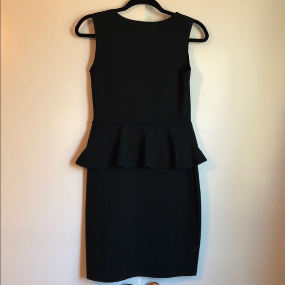 Black Peplum Dress - Picture 3 of 3